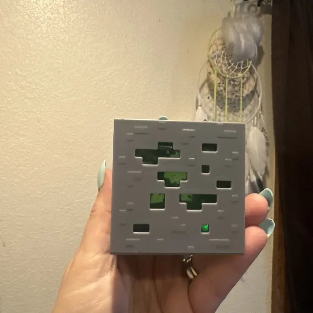 Minecraft Jelly Cube Squishy Sensory Toy, Like NeeDoh, Green